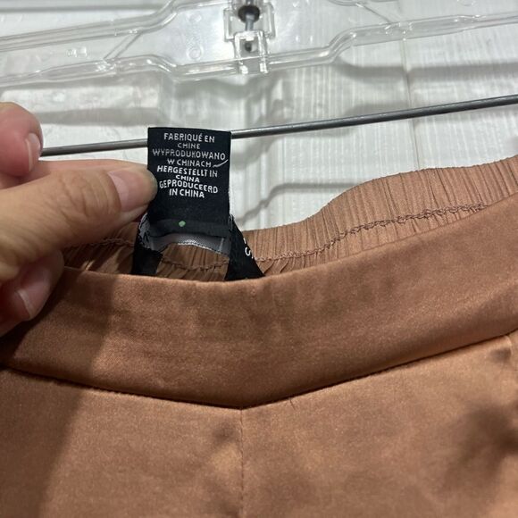 Sincerely Jules women's satin flowy wide leg pants size medium - Picture 5 of 8